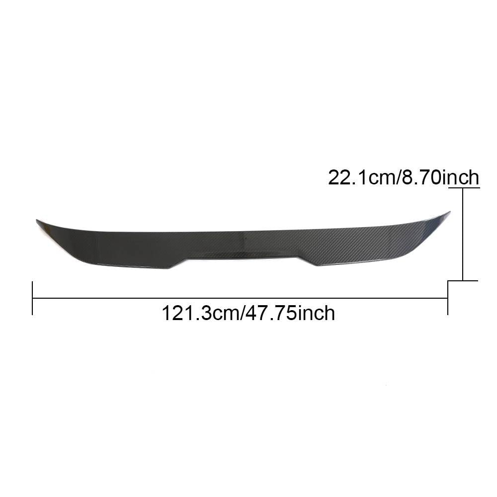 Rear Trunk Spoiler Dry Carbon Fiber V3 (for G87) for BMW 2 Series G42 2021- - image 9