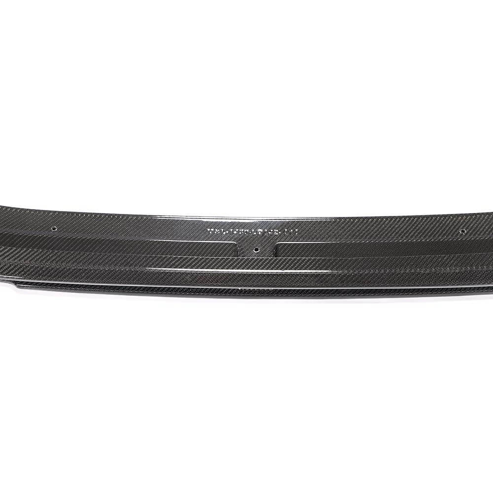 Front bumper lip Lip V2 (for S-Line Sedan 2019-2024, Carbon) for Audi A4 B9 2015-2024 - image 9
