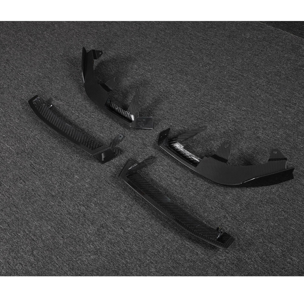 Front Bumper Lip (for M-Sport, Carbon) for BMW 5/i5 Series G60/G60E/G61 2023- - image 9