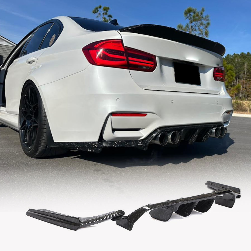 Rear Bumper Diffuser Carbon Fiber V4 (for F80) for BMW 3 series F-30/31/34 2012-2019 - image 9