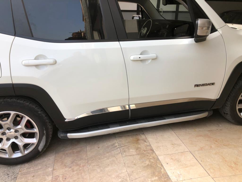 Door molding (4 pieces, stainless steel) for Jeep Renegade - image 2