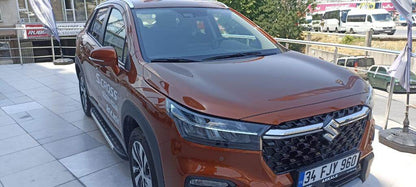 Side sills Duru (2 pieces, aluminum) for Suzuki SX4 S-Cross 2021↗ - Reelken Auto