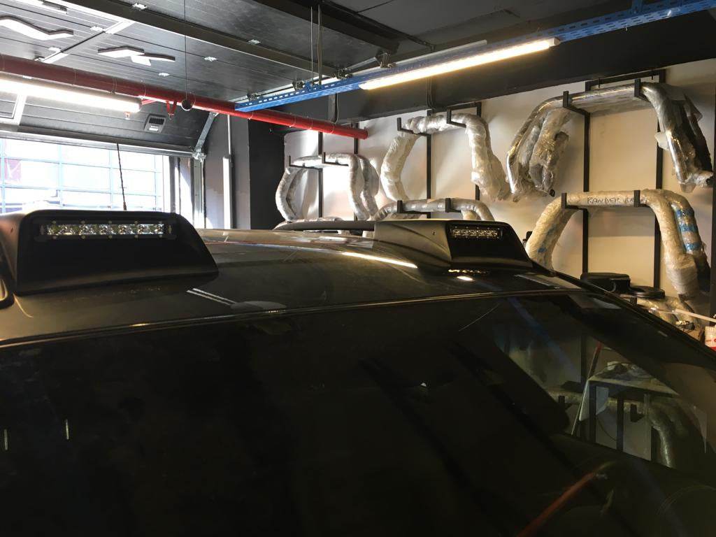 Roof inserts with LED (2 pcs, paintable) for Volkswagen Amarok 2010-2022 - Reelken Auto