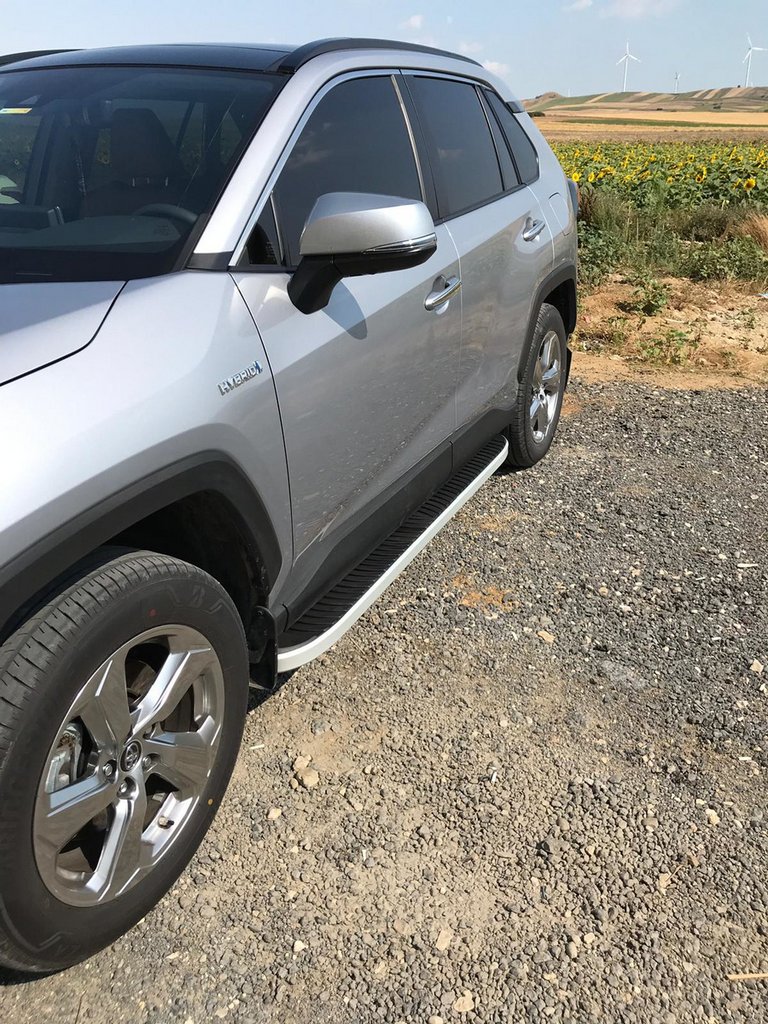 Side Steps Tayga Grey (2 pcs, Aluminum) for Toyota Rav 4 2019- - image 2