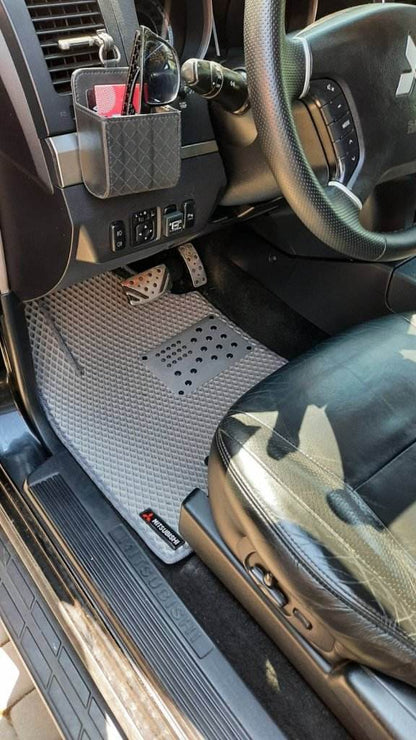 EVA mats (gray) for Mitsubishi Pajero Wagon III - Reelken Auto