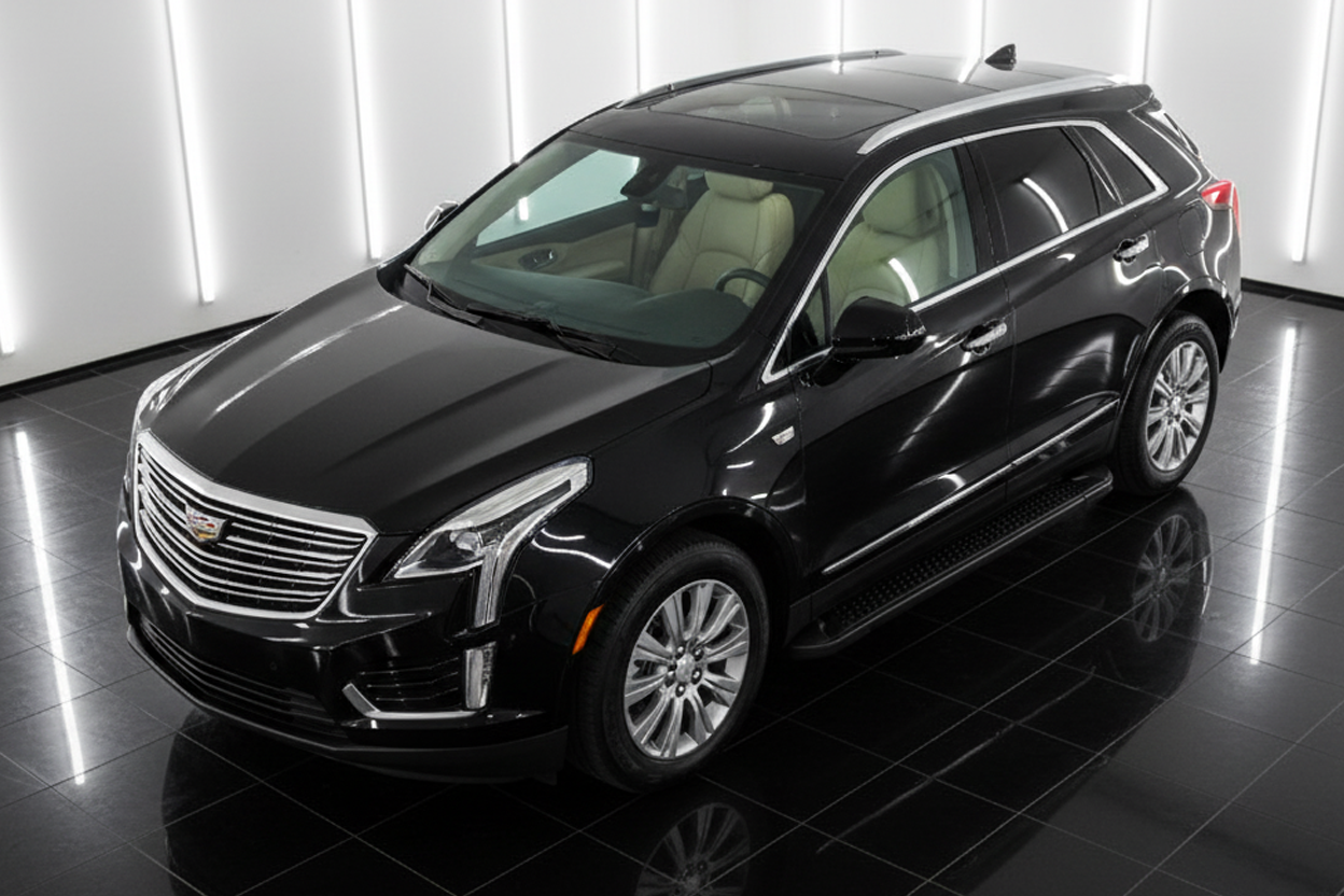 Side Steps Allmond Black (2 pcs, Aluminum) for Cadillac XT5 2016- - image 1
