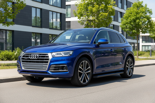 Side Steps Maya Blue (2 pcs, Aluminum) for Audi Q5 2017-2025 - image 1