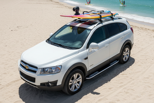 Side Steps Tayga V2 (2 pcs, Aluminum) for Chevrolet Captiva 2006-2019 - image 1