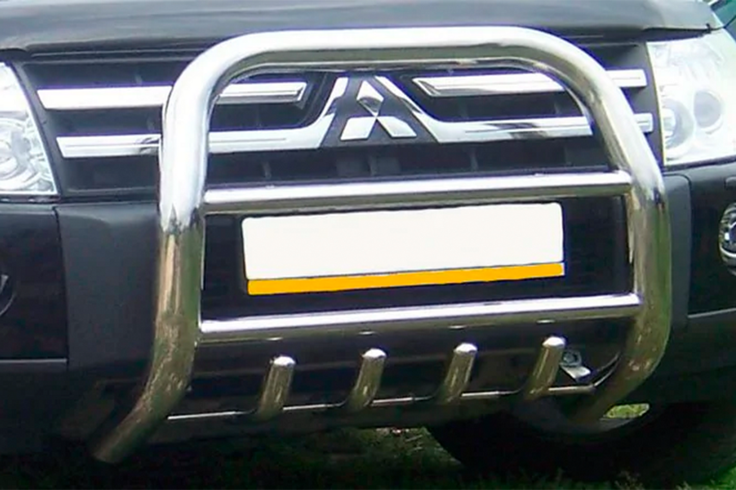 Bull Bar QT011 (Stainless Steel) for Mitsubishi Pajero Wagon IV 2006-2021 - image 3
