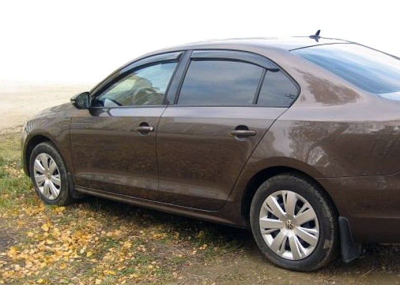 Window Deflectors (4 pcs, HIC) for Volkswagen Jetta 2011-2018 - image 1