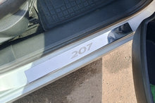 Carmos Door Sill Protectors (4 pcs, Stainless Steel) for Peugeot 207 2006-2014 - image 1