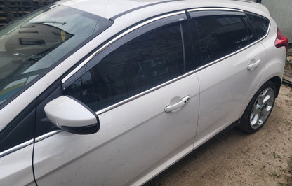 Window deflectors with chrome trim Niken (SD/HB, 4 pcs) for Ford Focus III 2011-2017 - image 6