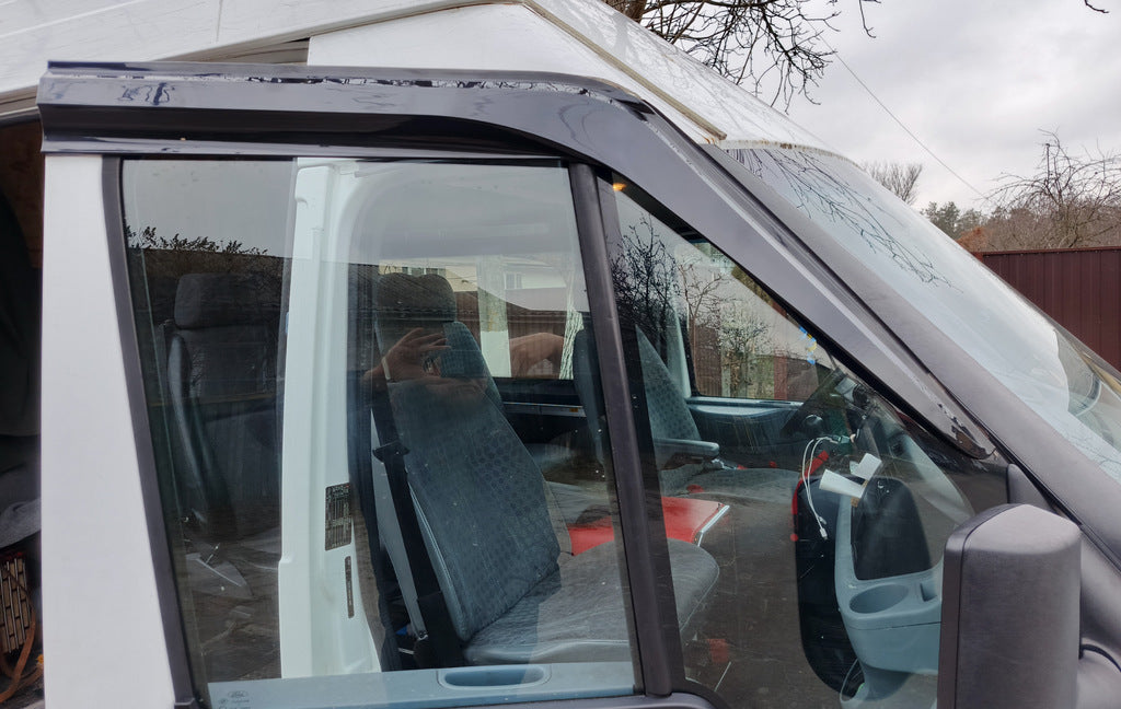 Window Deflectors (2 pcs, Sunplex Sport) for Ford Transit 2000-2014 - image 1