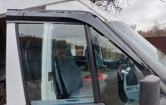 Window Deflectors (2 pcs, Sunplex Sport) for Ford Transit 2000-2014 - image 1