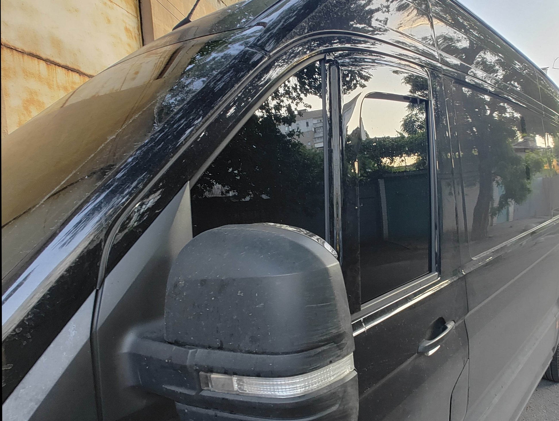 Visors (2 pcs, HIC) for Volkswagen Crafter 2016- - Reelken Auto