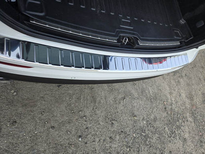 Cover on the rear bumper Carmos gloss (stainless steel) for Volvo XC60 2017↗ - Reelken Auto