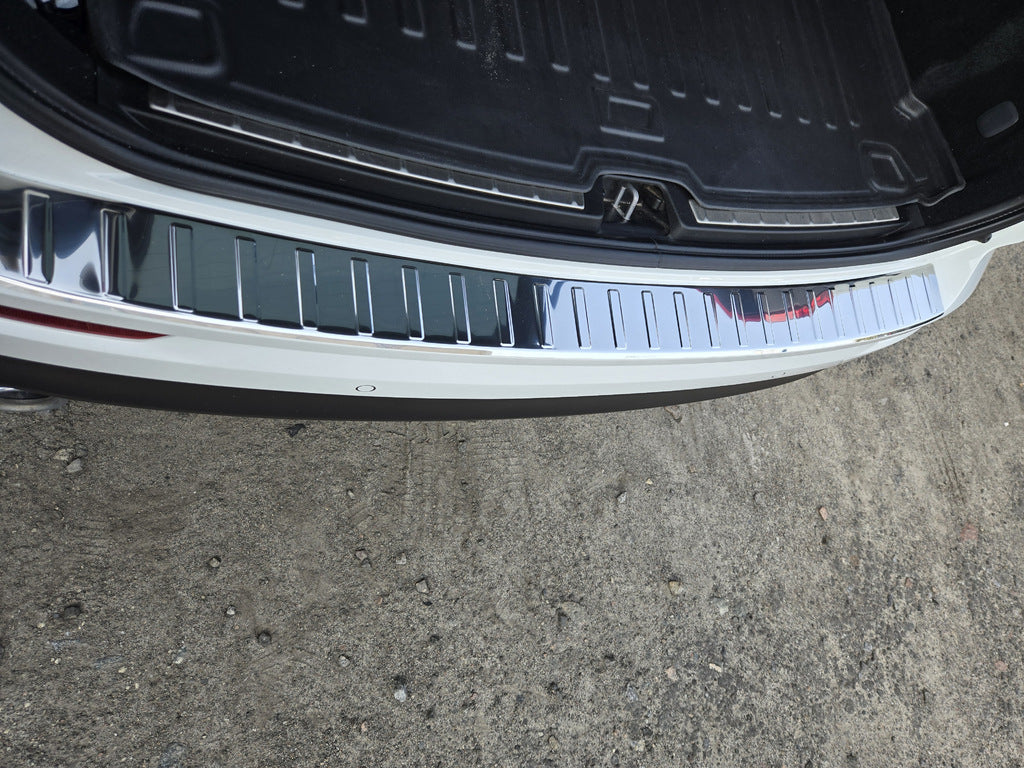 Rear Bumper Protector Carmos Gloss Stainless Steel for Volvo XC60 2017- - image 1