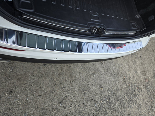 Rear Bumper Protector Carmos Gloss Stainless Steel for Volvo XC60 2017- - image 1