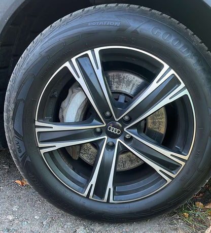 Wheel center caps 59/57mm ad5957b (4 pcs) for Audi - image 1