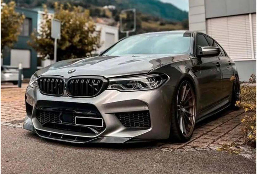 Front Lip Spoiler DPT (For M5, 2017-2020, Gloss Black) for BMW 5 Series G30/31 2017-2023 - image 3
