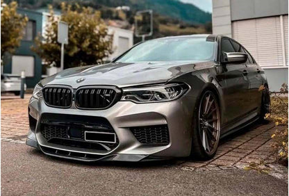 Front Lip Spoiler DPT (For M5, 2017-2020, Gloss Black) for BMW 5 Series G30/31 2017-2023 - image 3