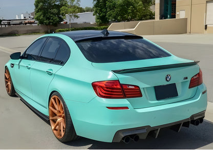 M4-Style V2 Rear Spoiler (for F10, Gloss Black) for BMW 5 Series F-10/11/07 2010-2016 - image 1