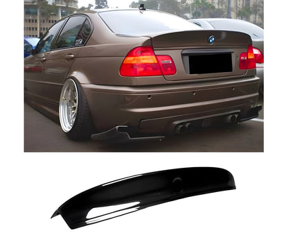 Spoiler CSL-Style V1 (for SD, Gloss Black) for BMW 3 Series E46 1998-2006 - image 1