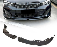 Front Lip Spoiler DPT V-2 (for 2022+, M Technic, Gloss Black) for BMW 3 Series G20/G21 2018- - image 1