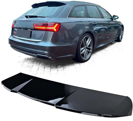 Spoiler DPT V2 (SW, Gloss Black) for Audi A6 C7 2011-2017 - image 1