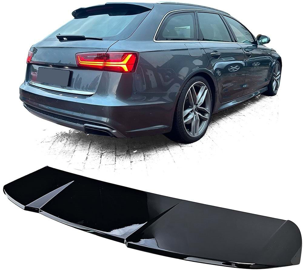 DPT V2 Spoiler (Avant, gloss black) for Audi A6 C7 2011-2017 - image 1