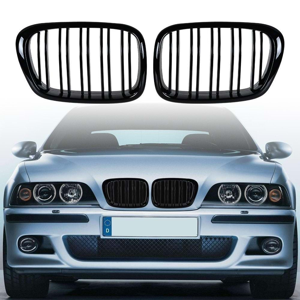 M-Look Kidney Grilles (2000-2003, Gloss Black) for BMW 5 Series E39 1996-2003 - image 1