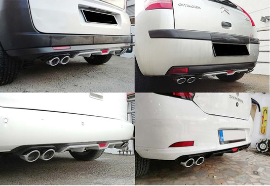 Universal rear diffuser DPT V-6 (gray+black gloss) - image 2