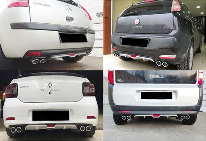 Universal rear diffuser DPT V-6 (gray+black gloss) - image 1