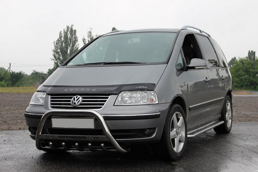 The WT004 bumper guard (stainless) for Volkswagen Sharan 1995-2010 - image 1