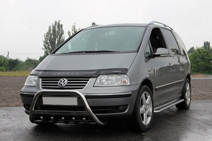 The WT004 bumper guard (stainless) for Volkswagen Sharan 1995-2010 - image 1