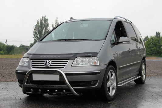 The WT004 bumper guard (stainless) for Volkswagen Sharan 1995-2010 - image 1