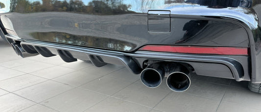DPT V-3 rear diffuser (for M Performance, gloss black) for BMW 3 series F-30/31/34 2012-2019 - image 2