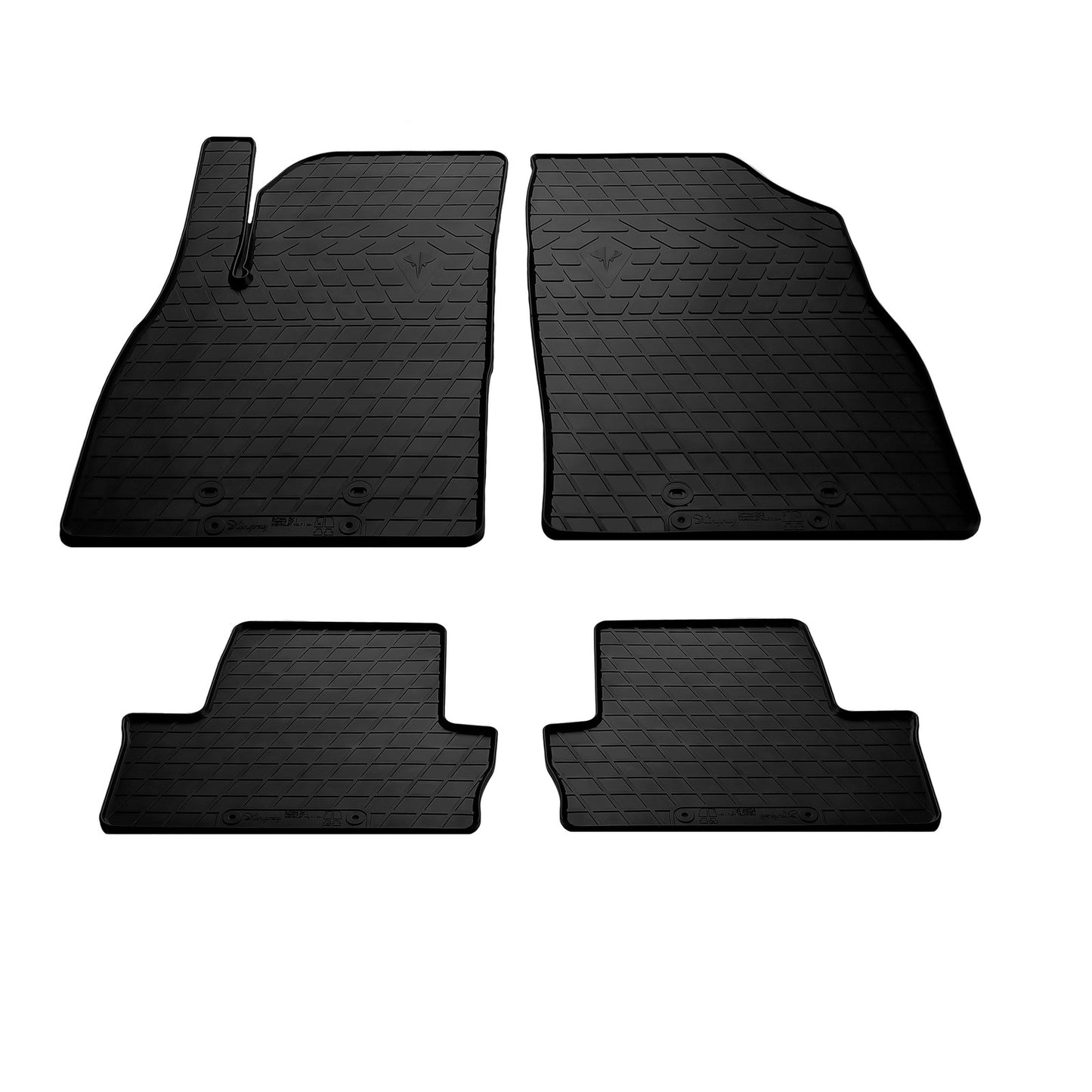Rubber Floor Mats Stingray (4 pcs) for Chevrolet Volt 2010-2016 - image 1