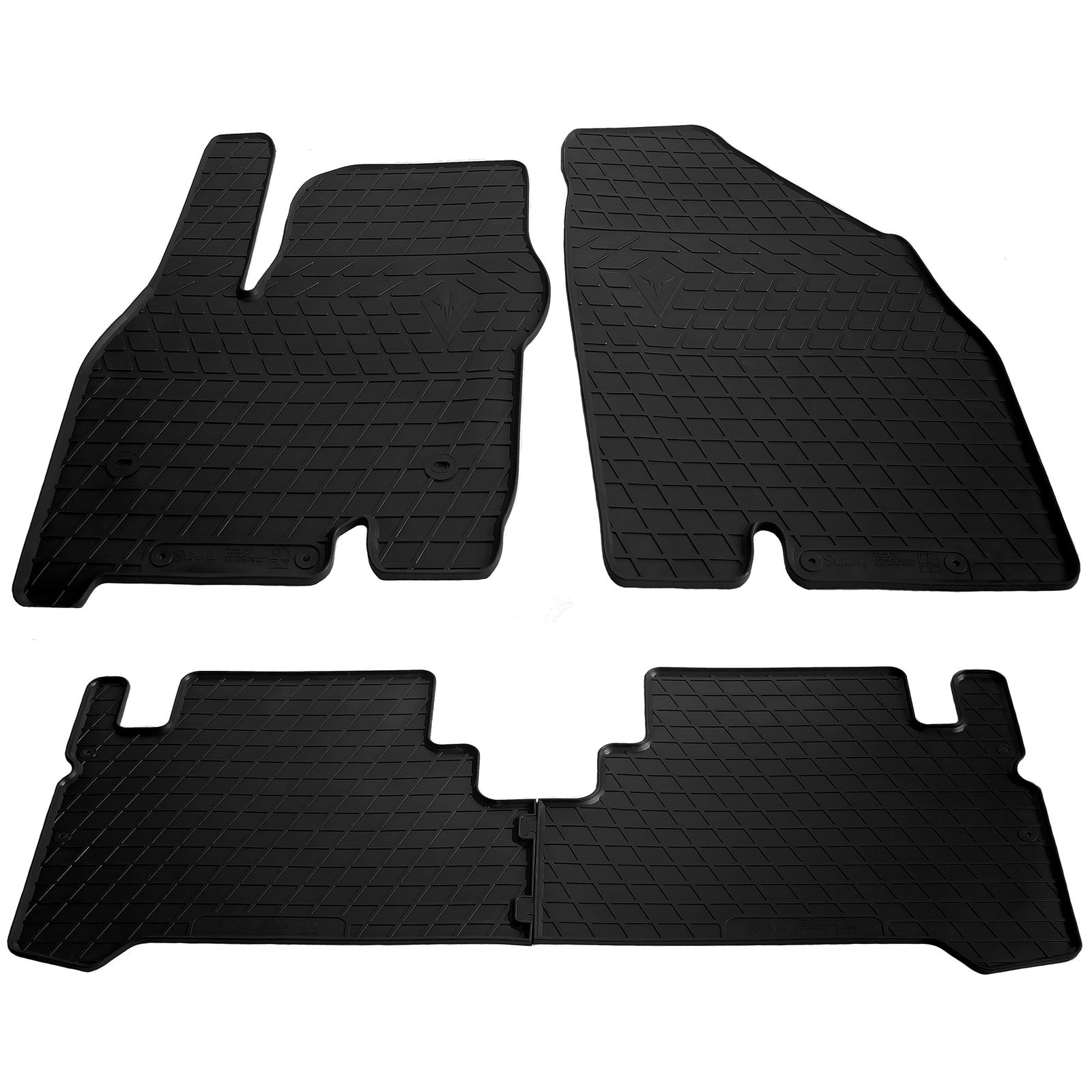 Rubber Floor Mats (4 pcs, Stingray Premium) for Opel Ampera 2011-2016 - image 1