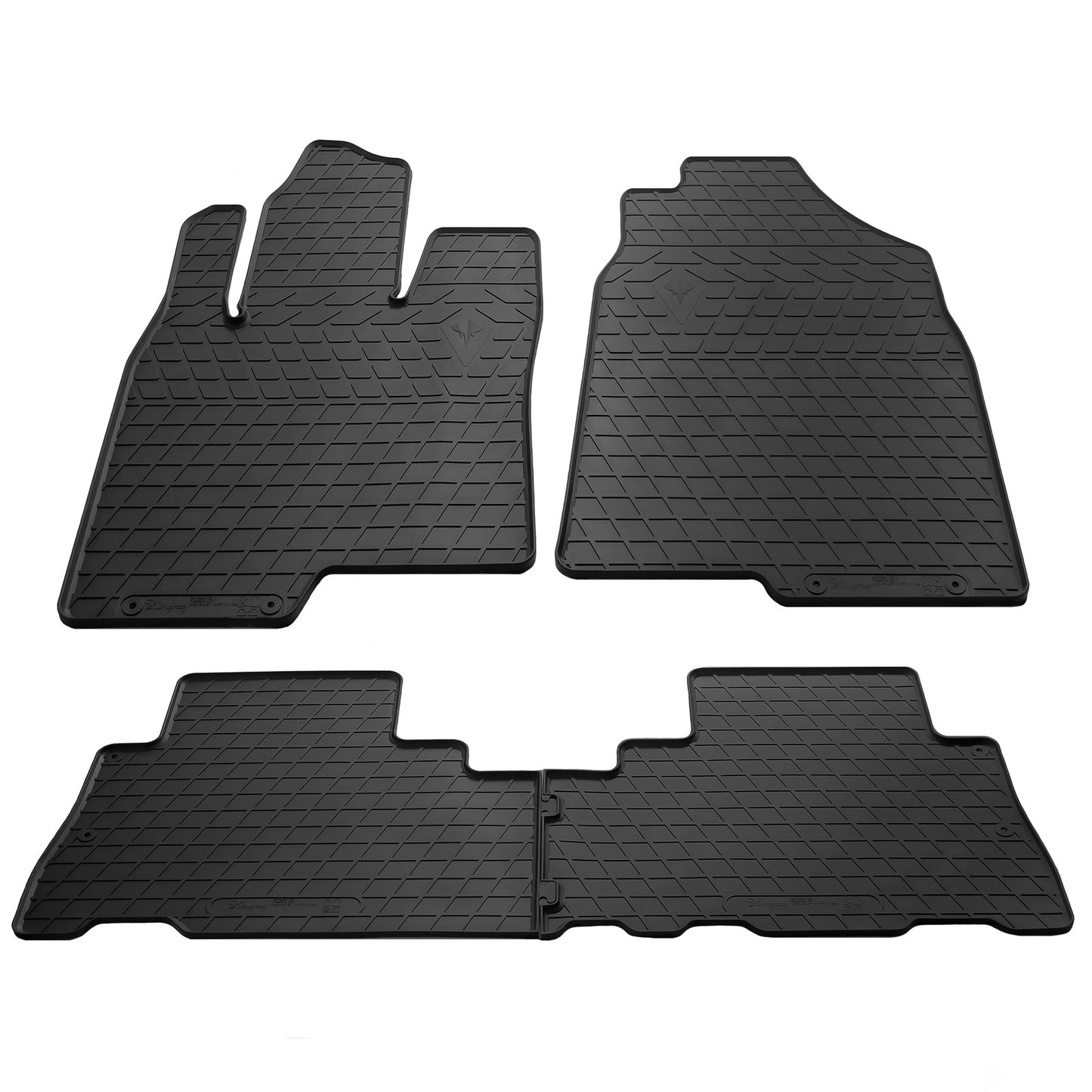 Rubber Floor Mats (4 pcs, Stingray Premium) for Chevrolet Captiva 2006-2019 - image 1