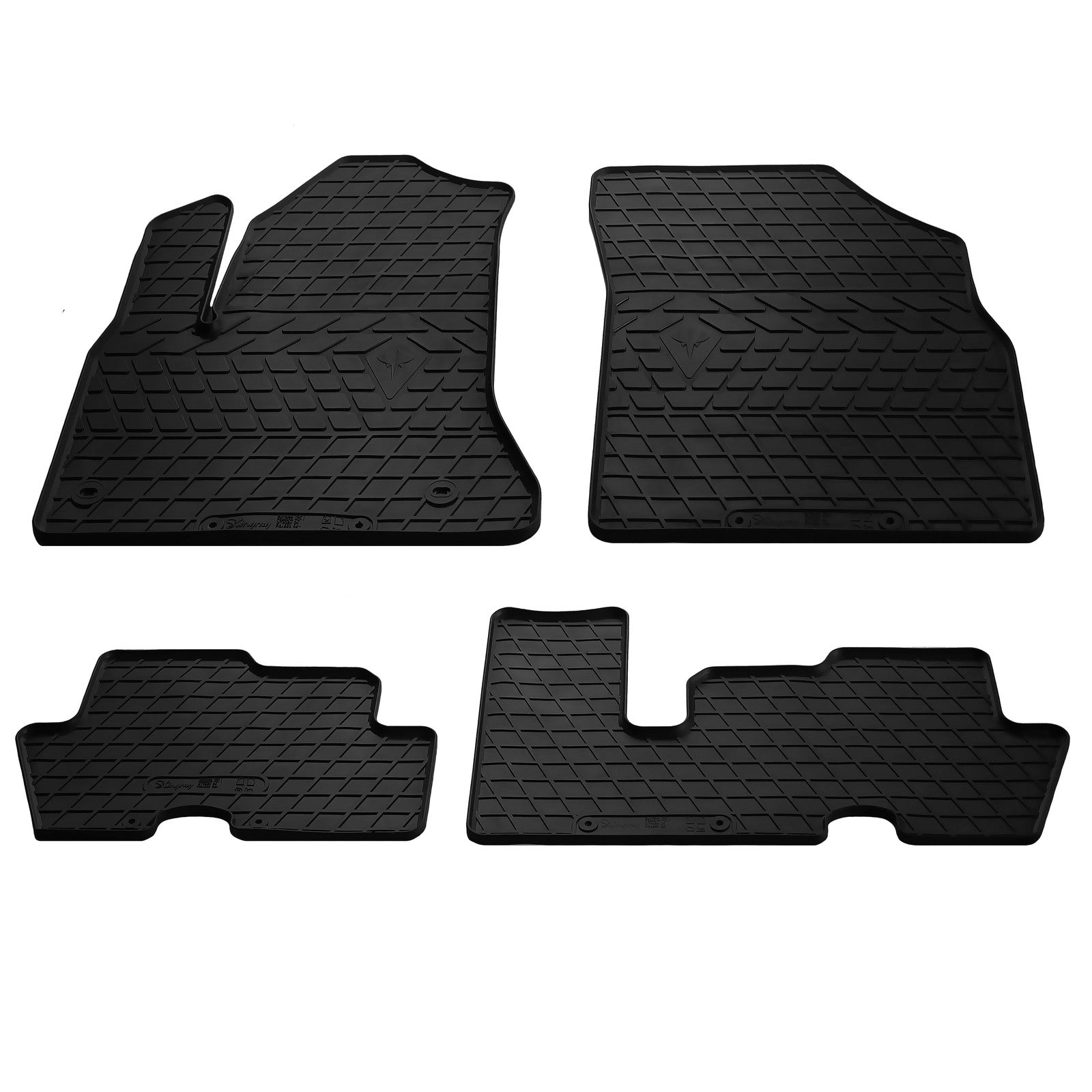 Rubber Floor Mats (4 pcs, Stingray Premium) for Citroen C-4 Picasso 2006-2013 - image 1
