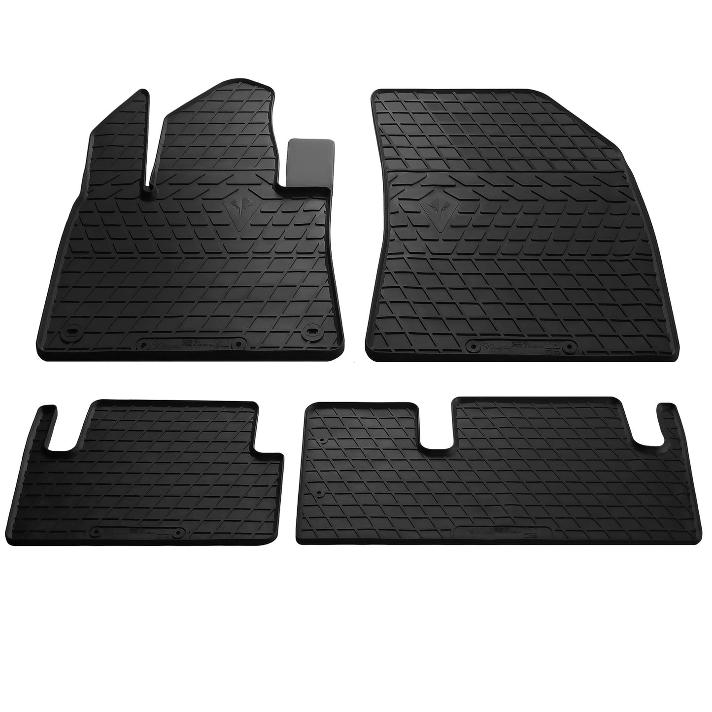 Rubber Floor Mats (4 pcs, Stingray Premium) for Citroen C-4 Picasso 2013-2022 - image 1