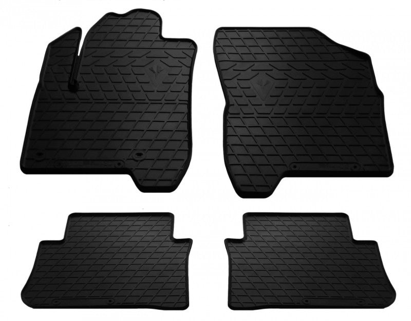 Rubber Floor Mats (4 pcs, Stingray Premium) for Peugeot 2008 2013-2019 - image 1