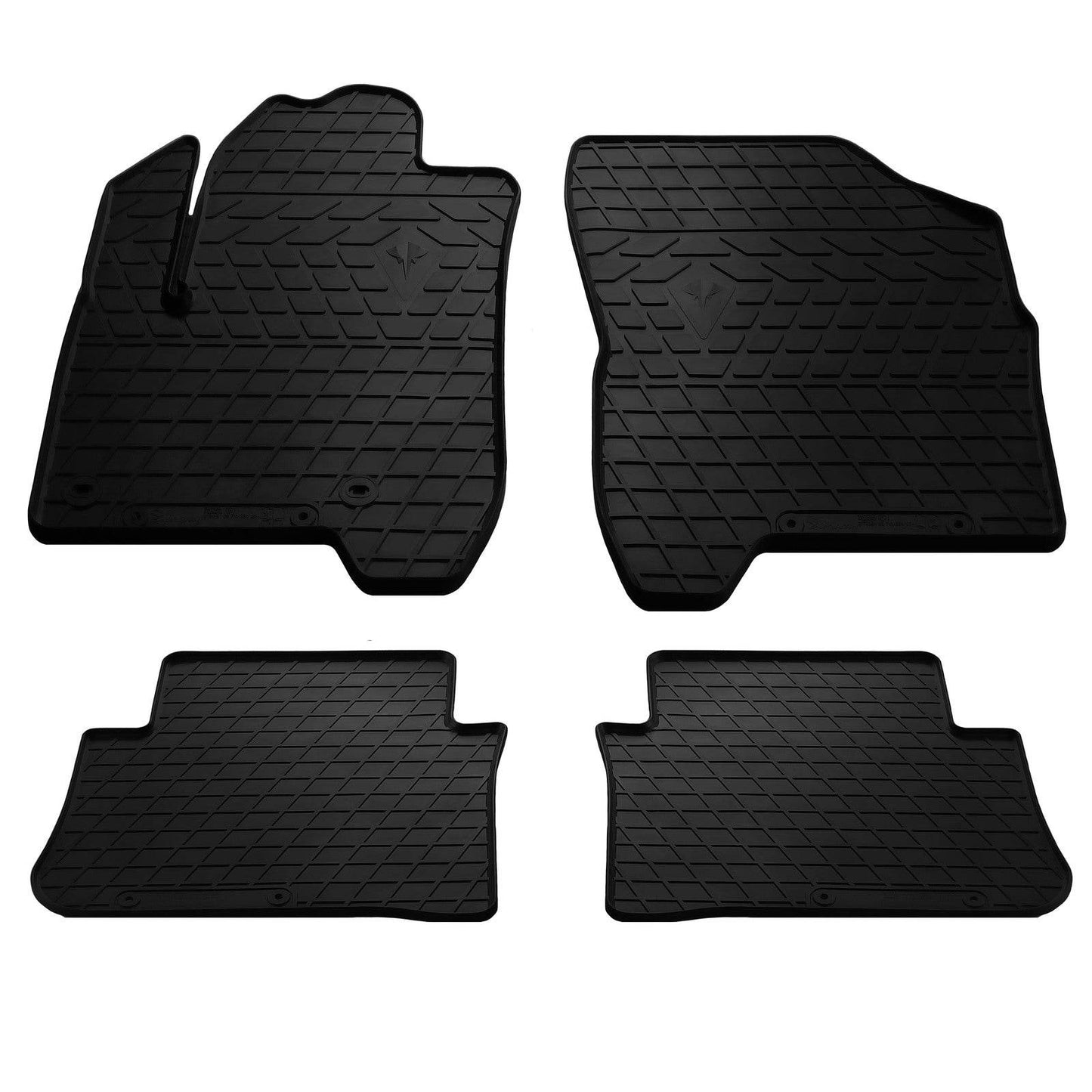 Rubber mats (4 PCs, Premium Stingray) for Citroen C-3 Picasso 2010-2017 - Reelken Auto