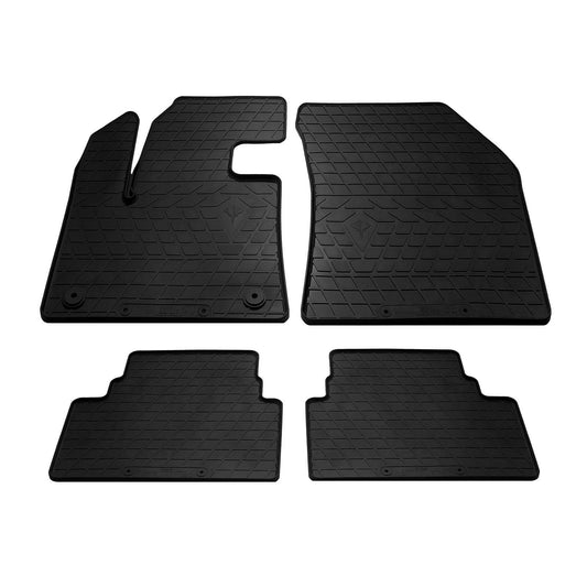 Rubber mats (4 PCs, Premium Stingray) for Citroen C5 Aircross 2017- - Reelken Auto