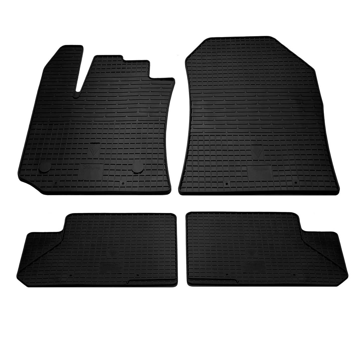 Rubber Floor Mats (4 pcs, Stingray Premium) for Renault Dokker 2013-2022 - image 1