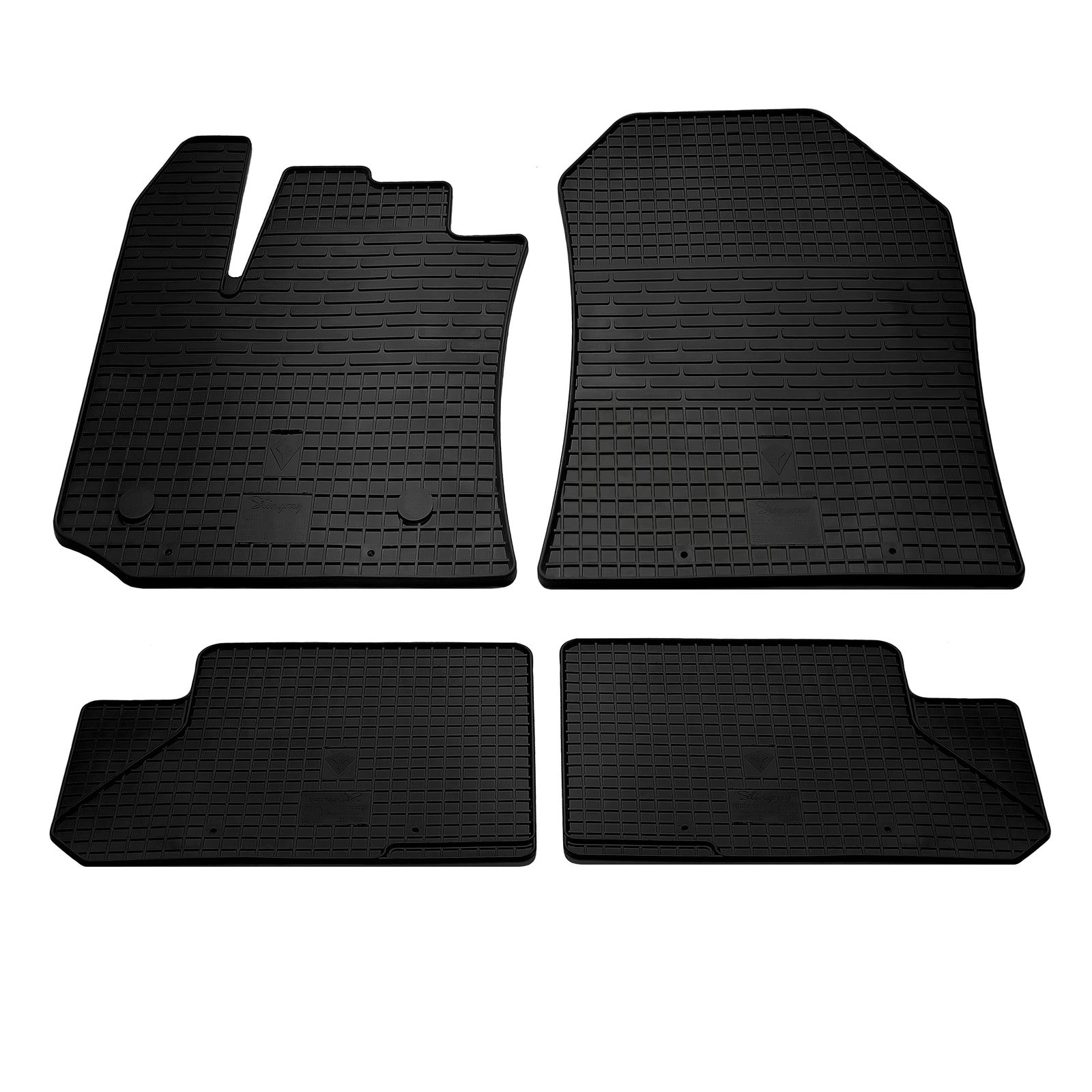 Rubber Floor Mats (4 pcs, Stingray Premium) for Renault Lodgy 2013-2022 - image 1