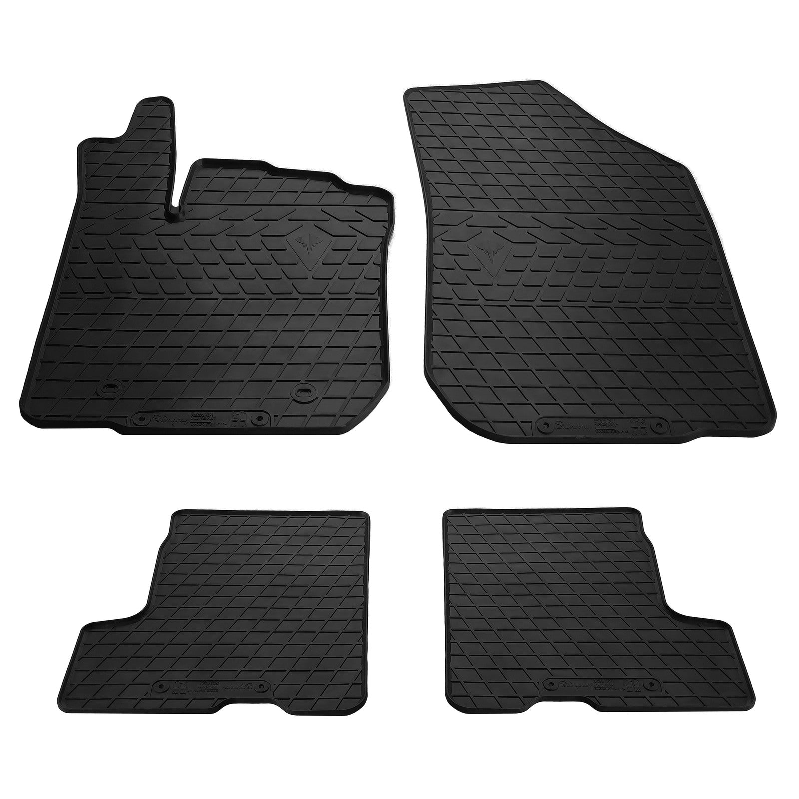 Rubber Floor Mats (4 pcs, Stingray Premium) for Renault Sandero 2013-2022 - image 1