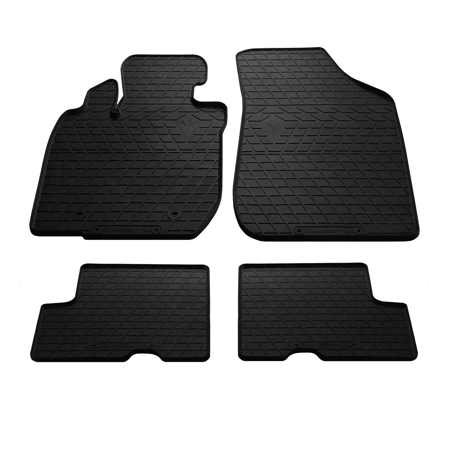 Rubber Floor Mats (4 pcs, Stingray Premium) for Renault Logan I 2005-2008 - image 1