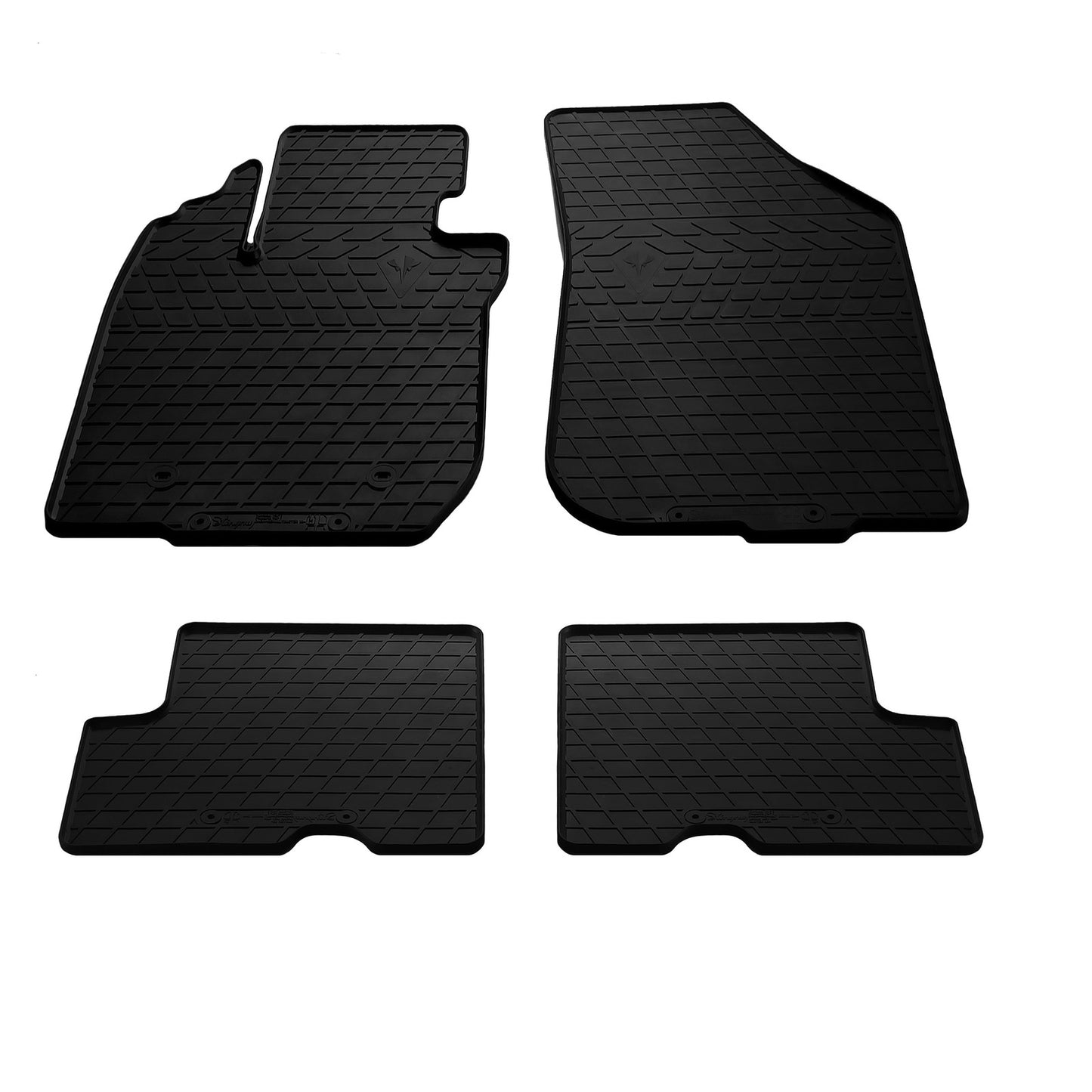 Rubber Floor Mats 2010-2015 (4 pcs, Stingray Premium) for Dacia Duster 2008-2018 - image 1
